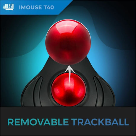 Adesso iMouse T40 Mouse - Radio Frequency - USB - Optical - 7 Button(s) - Black