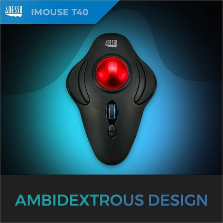Adesso iMouse T40 Mouse - Radio Frequency - USB - Optical - 7 Button(s) - Black