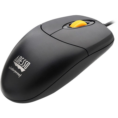 Adesso iMouse W3 Mouse - USB - Optical - 4 Button(s) - Black, Yellow