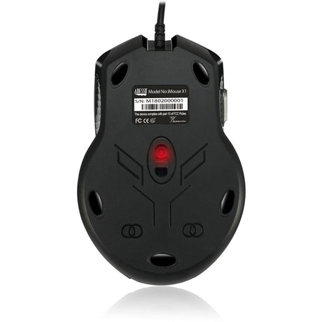 Adesso iMouse X1 Gaming Mouse - USB - Optical - 6 Button(s) - Black, Grey