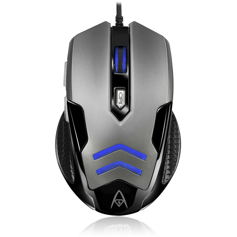 Adesso iMouse X1 Gaming Mouse - USB - Optical - 6 Button(s) - Black, Grey