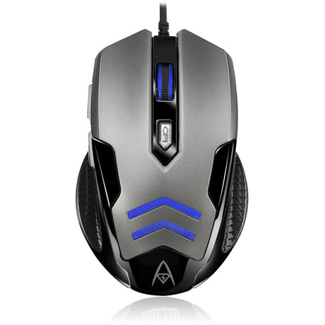 Adesso iMouse X1 Gaming Mouse - USB - Optical - 6 Button(s) - Black, Grey