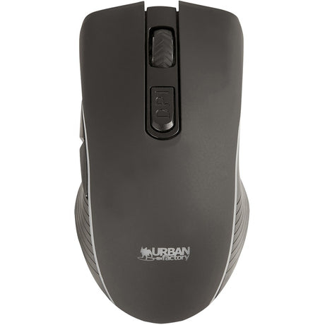 Urban Factory ONLEE Mouse - Bluetooth/Radio Frequency - USB - Optical - 6 Button(s) - Black