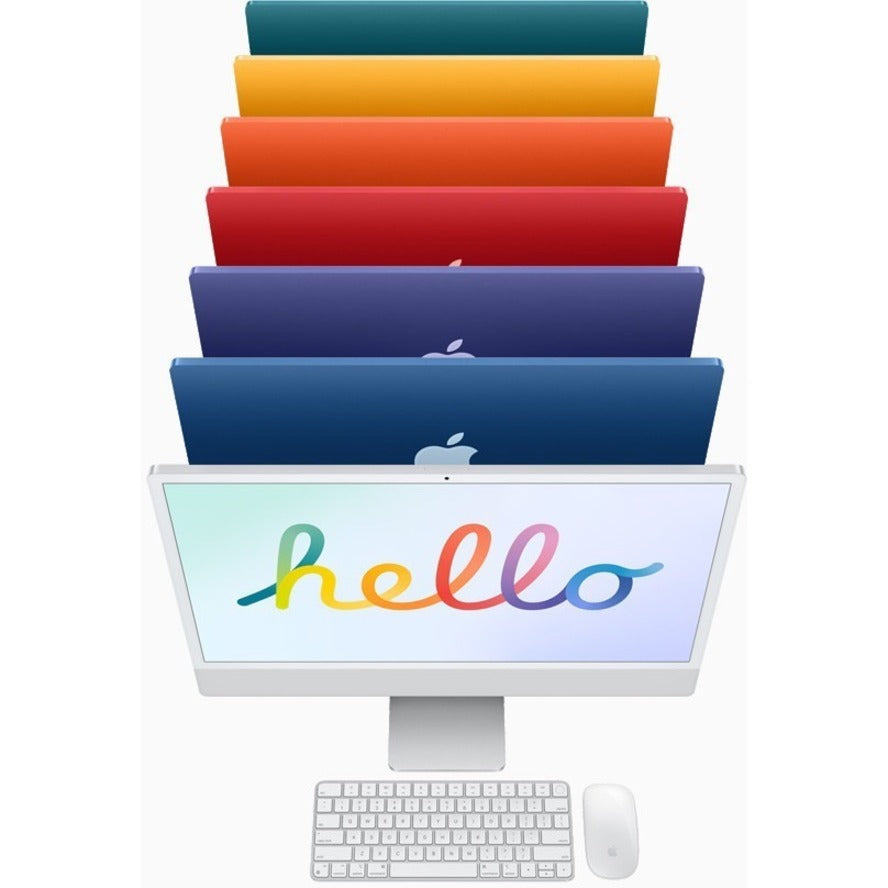Apple iMac MGPL3B/A All-in-One Computer - Apple M1 Octa-core (8 Core) - 8 GB RAM - 512 GB SSD - 61 cm (24") 4.5K 4480 x 2520 - Desktop - Blue