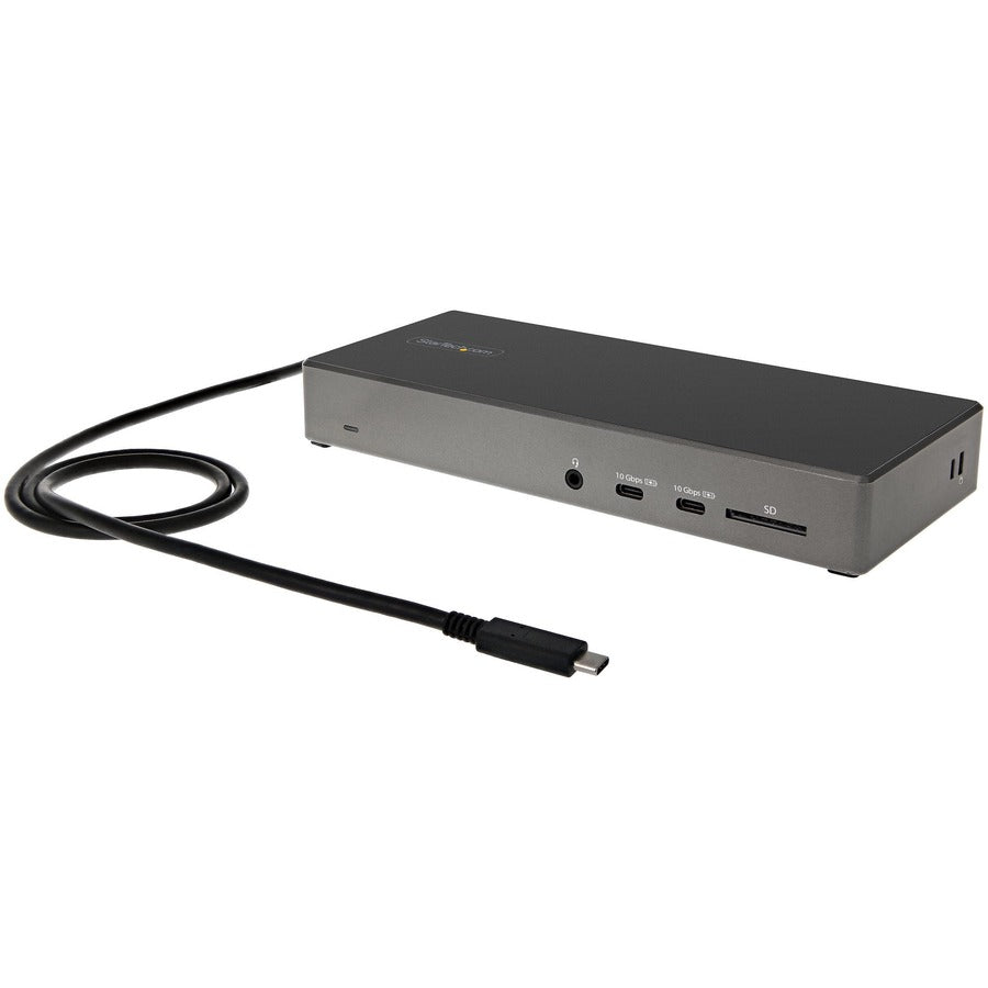 StarTech.com USB C Dock, Triple 4K Monitor USB-C Docking Station with DP 1.4 & DSC, 2x DisplayPort & 1x HDMI, 100W PD, 6x USB (2x 10Gbps)