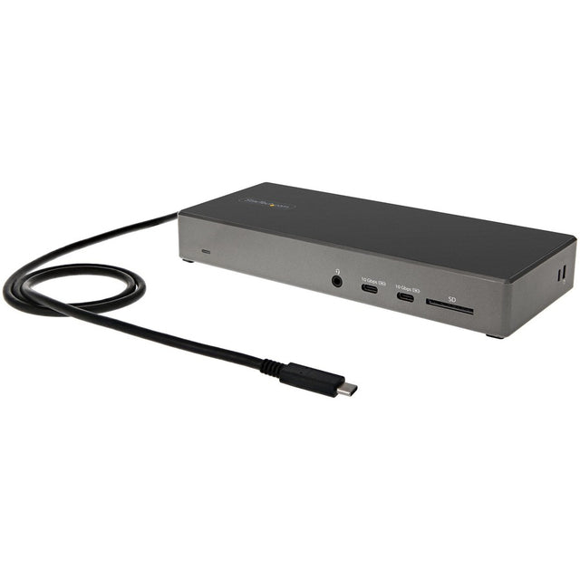 StarTech.com USB C Dock, Triple 4K Monitor USB-C Docking Station with DP 1.4 & DSC, 2x DisplayPort & 1x HDMI, 100W PD, 6x USB (2x 10Gbps)