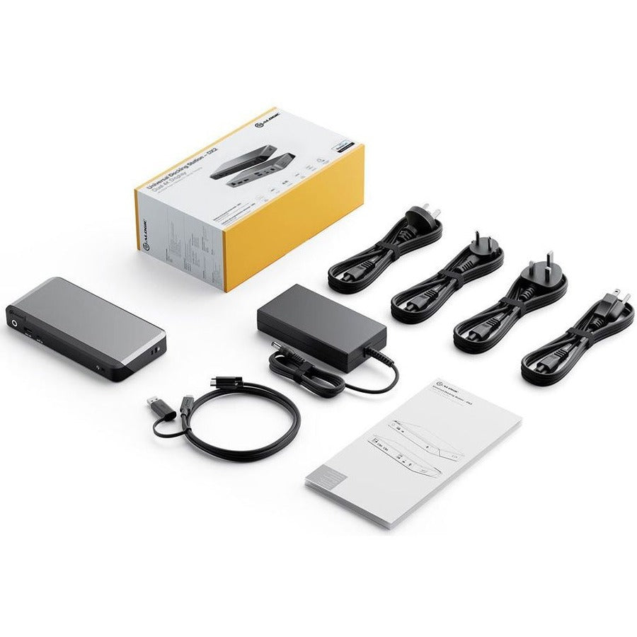 Alogic DX2 USB Type C Docking Station for Notebook - 65 W - Black, Space Gray - TAA Compliant