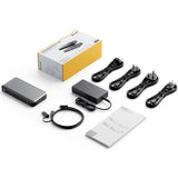 Alogic DX2 USB Type C Docking Station for Notebook - 65 W - Black, Space Gray - TAA Compliant