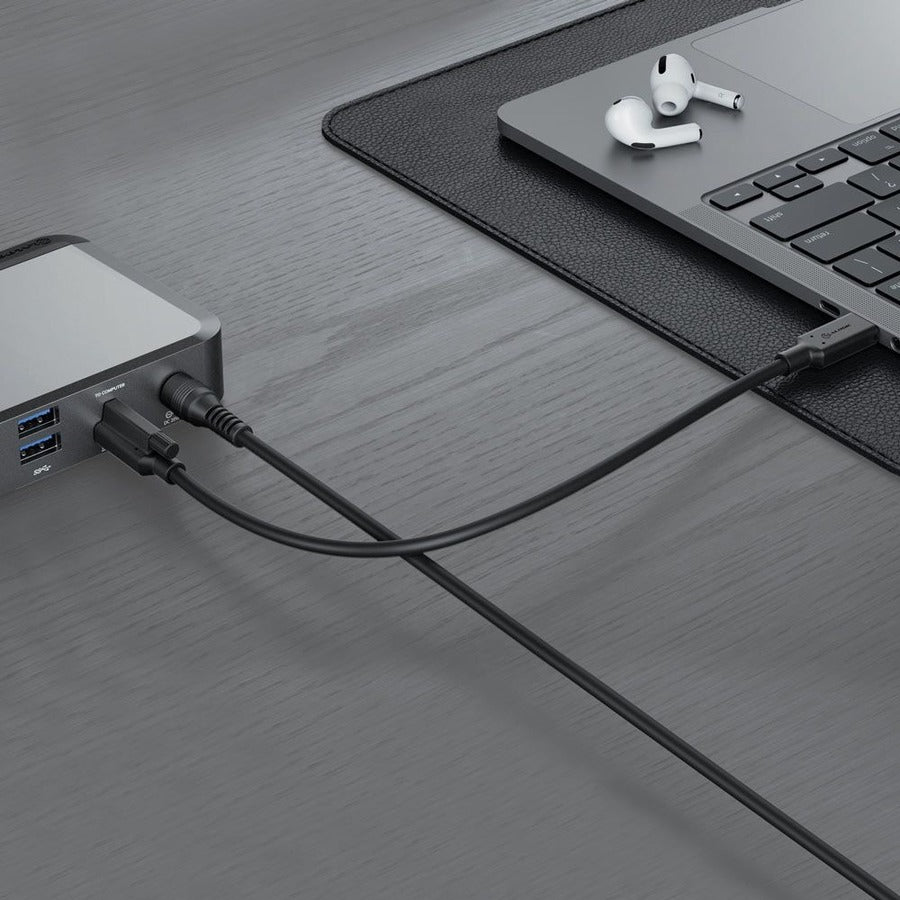 Alogic DX2 USB Type C Docking Station for Notebook - 65 W - Black, Space Gray - TAA Compliant