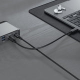 Alogic DX2 USB Type C Docking Station for Notebook - 65 W - Black, Space Gray - TAA Compliant