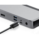 Alogic USB Type C Docking Station for Monitor, Notebook - 100 W - Black, Space Gray - TAA Compliant