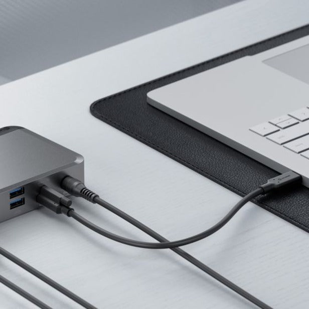 Alogic USB Type C Docking Station for Monitor, Notebook - 100 W - Black, Space Gray - TAA Compliant