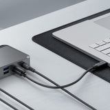 Alogic USB Type C Docking Station for Monitor, Notebook - 100 W - Black, Space Gray - TAA Compliant