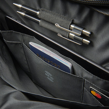 V7 Eco-Friendly CCP13-ECO-BLK Carrying Case (Briefcase) for 33 cm (13") to 33.8 cm (13.3") Notebook, Smartphone, Accessories, ID Card - Black