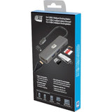 Adesso AUH-4020 USB Type C Docking Station for Monitor, Notebook, Tablet, Smartphone - Charging Capability - Memory Card Reader - SD - TAA Compliant