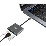 Adesso AUH-4010 USB Type C Docking Station for Notebook, Monitor, Projector, TV - Charging Capability - TAA Compliant