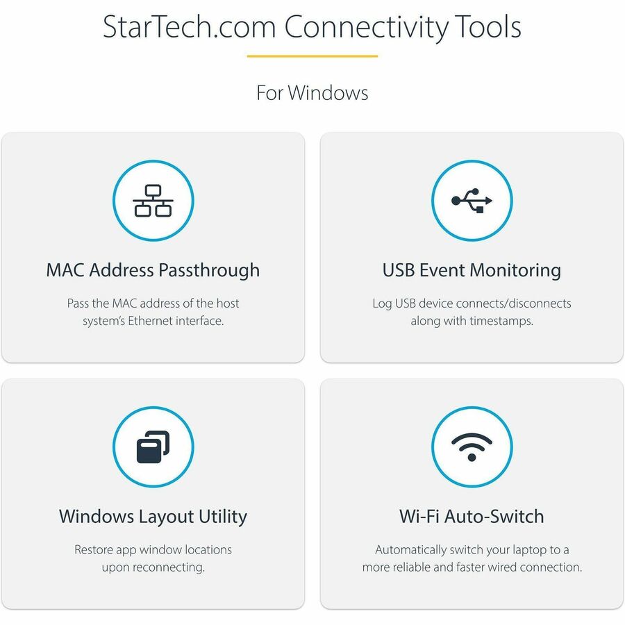 StarTech.com USB-C Multiport Adapter, USB C to 4K HDMI or VGA, USB Type-C Mini Dock, 100W PD Passthrough, 3x USB 3.0, GbE, 12" Long Cable