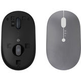 Lenovo GO Mouse - Bluetooth/Radio Frequency - USB Type C - Blue Optical - 5 Button(s) - 6 Programmable Button(s) - Black