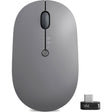 Lenovo GO Mouse - Bluetooth/Radio Frequency - USB Type C - Blue Optical - 5 Button(s) - 6 Programmable Button(s) - Black