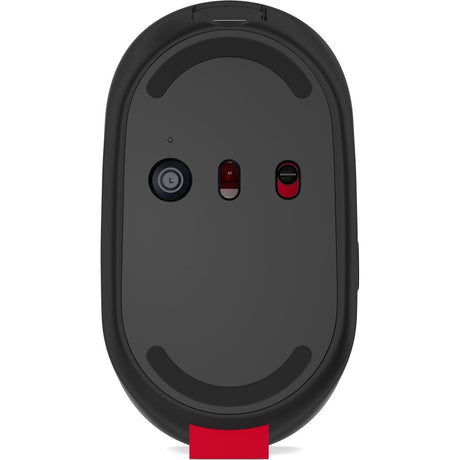 Lenovo GO Mouse - Bluetooth/Radio Frequency - USB Type C - Blue Optical - 5 Button(s) - 6 Programmable Button(s) - Black