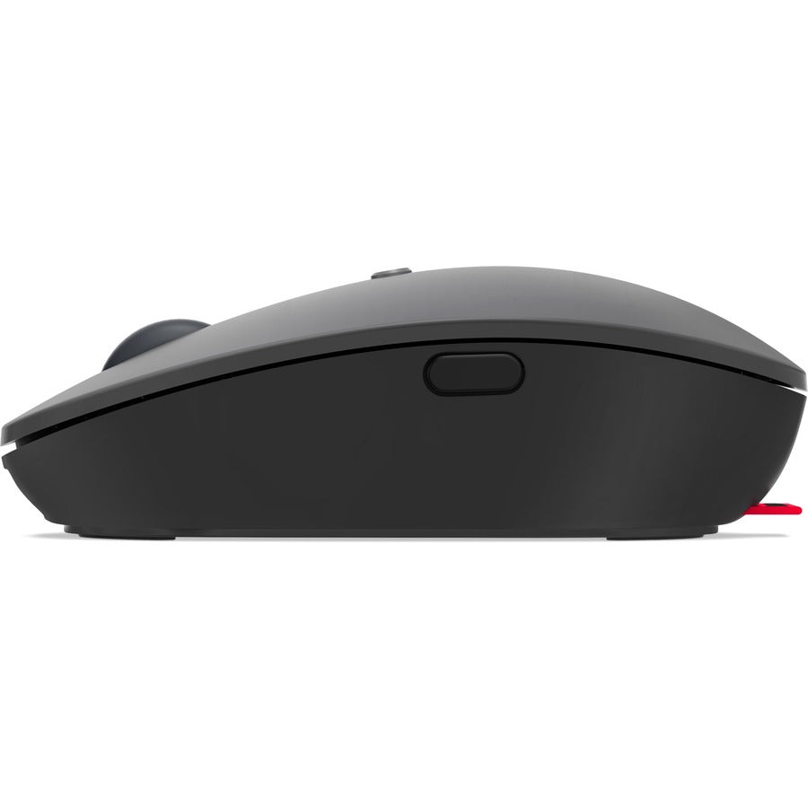 Lenovo GO Mouse - Bluetooth/Radio Frequency - USB Type C - Blue Optical - 5 Button(s) - 6 Programmable Button(s) - Black