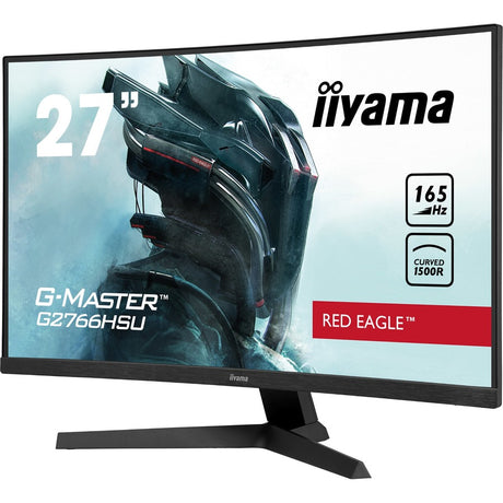 iiyama G-MASTER Red Eagle G2766HSU-B1 27" Class Full HD Curved Screen Gaming LCD Monitor - 16:9 - Matte Black