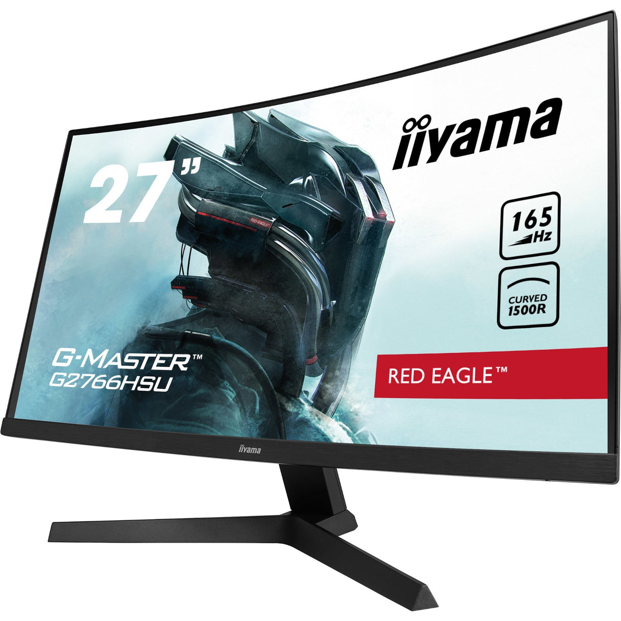 iiyama G-MASTER Red Eagle G2766HSU-B1 27" Class Full HD Curved Screen Gaming LCD Monitor - 16:9 - Matte Black