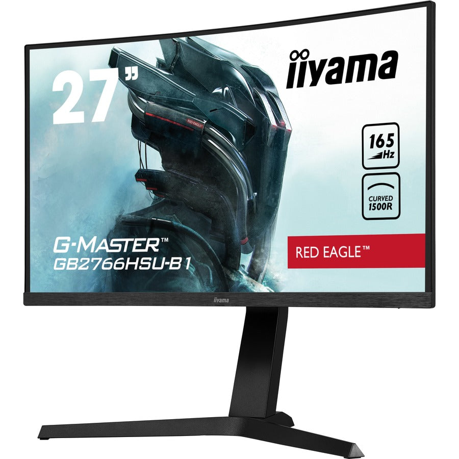 iiyama G-MASTER Red Eagle GB2766HSU-B1 27" Class Full HD Curved Screen Gaming LCD Monitor - 16:9 - Matte Black