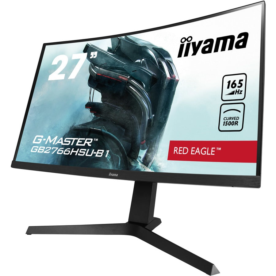 iiyama G-MASTER Red Eagle GB2766HSU-B1 27" Class Full HD Curved Screen Gaming LCD Monitor - 16:9 - Matte Black