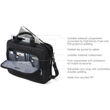 Dicota Eco Top Traveller SELECT Carrying Case for 26.7 cm (10.5") to 39.6 cm (15.6") Notebook, Tablet, Smartphone - Black