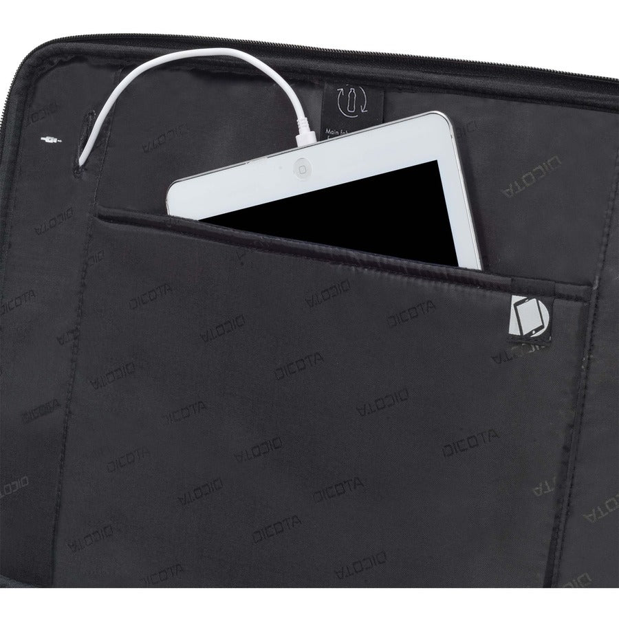 Dicota Eco Top Traveller SELECT Carrying Case for 26.7 cm (10.5") to 39.6 cm (15.6") Notebook, Tablet, Smartphone - Black