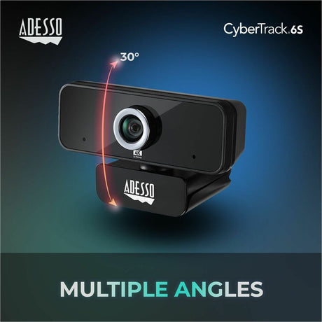 Adesso CyberTrack 6S Webcam - 8 Megapixel - 30 fps - USB 2.0 - TAA Compliant