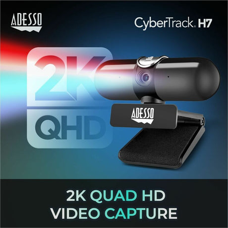 Adesso CyberTrack CyberTrack H7 Webcam - 4 Megapixel - 30 fps - USB 2.0 - TAA Compliant