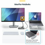 StarTech.com USB-C Multiport Adapter Hub, USB-C to 4K 60Hz HDMI, Gigabit Ethernet and 100W Charging for Macbook Pro / Air and Windows