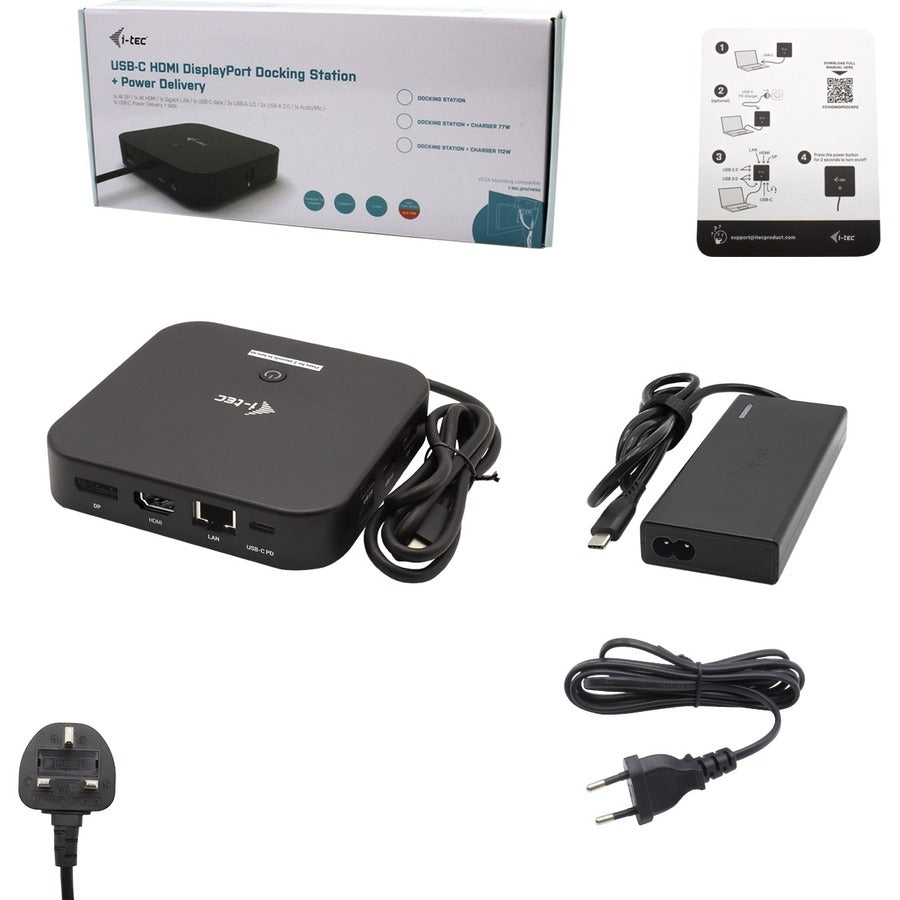 i-tec USB Type C Docking Station for Monitor, Tablet, Notebook - 65 W