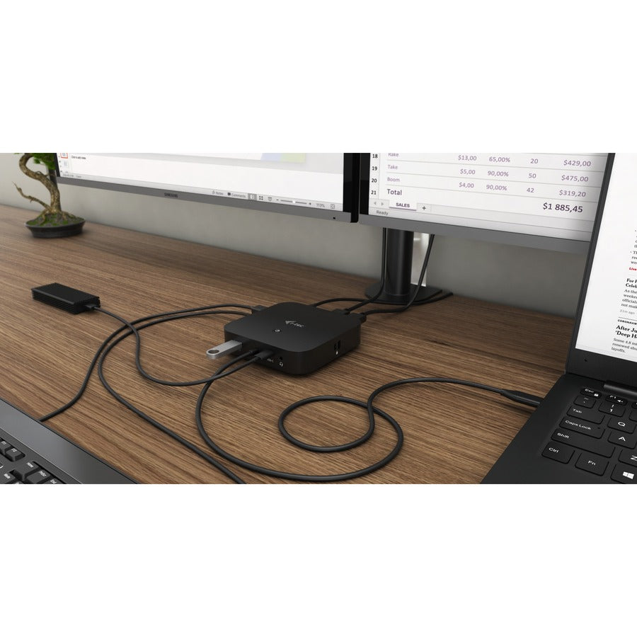 i-tec USB Type C Docking Station for Monitor, Tablet, Notebook - 65 W