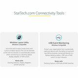 StarTech.com USB C Multiport Adapter, USB-C to HDMI 4K, 100W PD Pass-Through, USB 3.0 Hub 5Gbps (1xC/1xA), USB-C Mini Dock/Travel Dock
