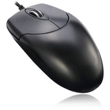 Adesso HC-3003PS Mouse - PS/2 - Optical - 3 Button(s) - Black