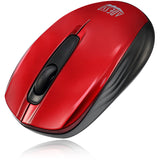 Adesso iMouse S50R Mouse - Radio Frequency - USB - Optical - 3 Button(s) - Red