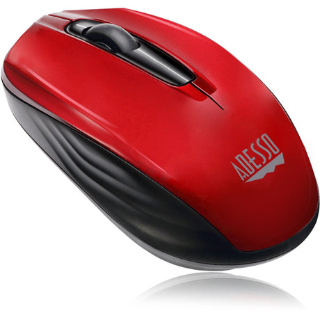 Adesso iMouse S50R Mouse - Radio Frequency - USB - Optical - 3 Button(s) - Red