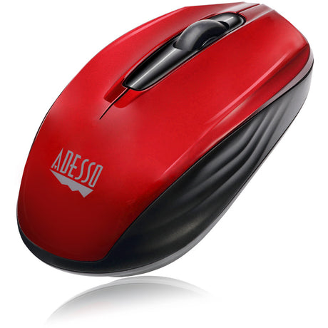 Adesso iMouse S50R Mouse - Radio Frequency - USB - Optical - 3 Button(s) - Red