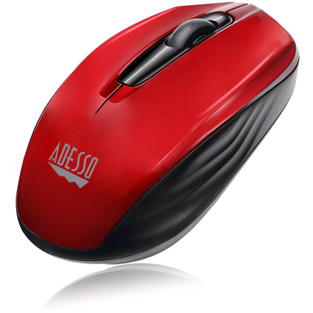 Adesso iMouse S50R Mouse - Radio Frequency - USB - Optical - 3 Button(s) - Red