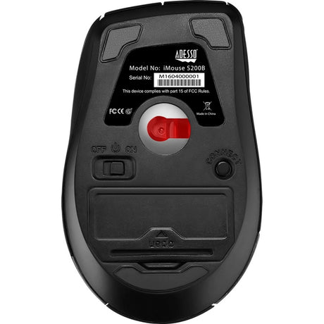 Adesso iMouse S200 Mouse - Bluetooth - Optical - 5 Button(s) - Black - 1 Each