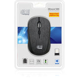 Adesso iMouse S80 Mouse - Radio Frequency - USB - Optical - 6 Button(s) - Black
