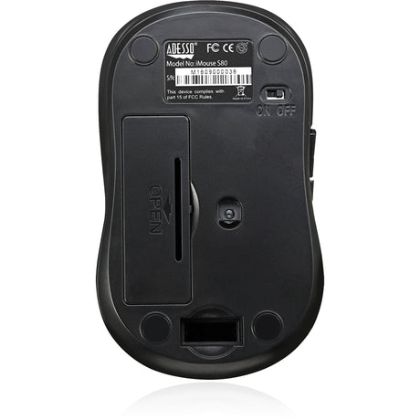 Adesso iMouse S80R Mouse - Radio Frequency - USB Type A - Optical - 6 Button(s) - Red