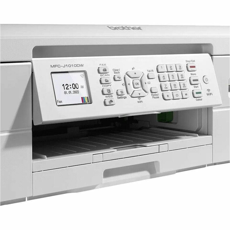 Brother MFC-J1010DW Wireless Inkjet Multifunction Printer - Colour - White