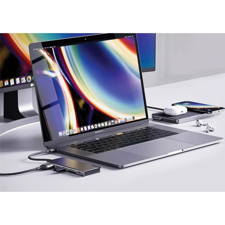 Alogic Ultra Dock UNI Gen 2 USB Type C Docking Station for Notebook, Tablet, Smartphone - Memory Card Reader - SD - 100 W - Space Gray