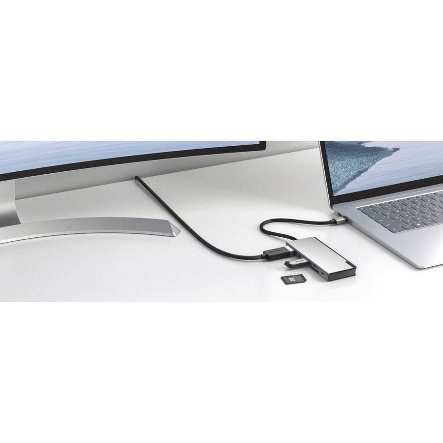Alogic Ultra Dock UNI Gen 2 USB Type C Docking Station for Notebook, Tablet, Smartphone - Memory Card Reader - SD - 100 W - Space Gray