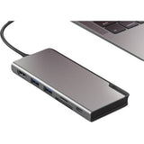 Alogic Ultra Dock UNI Gen 2 USB Type C Docking Station for Notebook, Tablet, Smartphone - Memory Card Reader - SD - 100 W - Space Gray