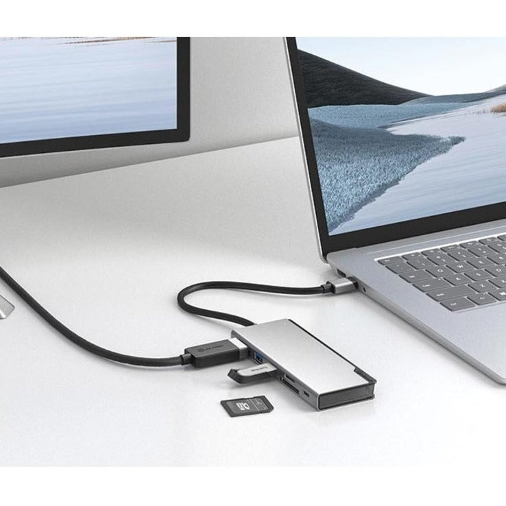 Alogic Ultra Dock UNI Gen 2 USB Type C Docking Station for Notebook, Tablet, Smartphone - Memory Card Reader - SD - 100 W - Space Gray